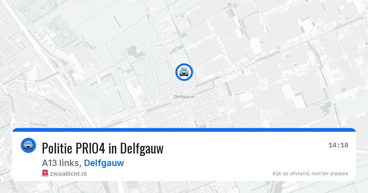 Politie PRIO4 in Delfgauw — 26 jul 2026 | 🚨 Zwaailicht.nl