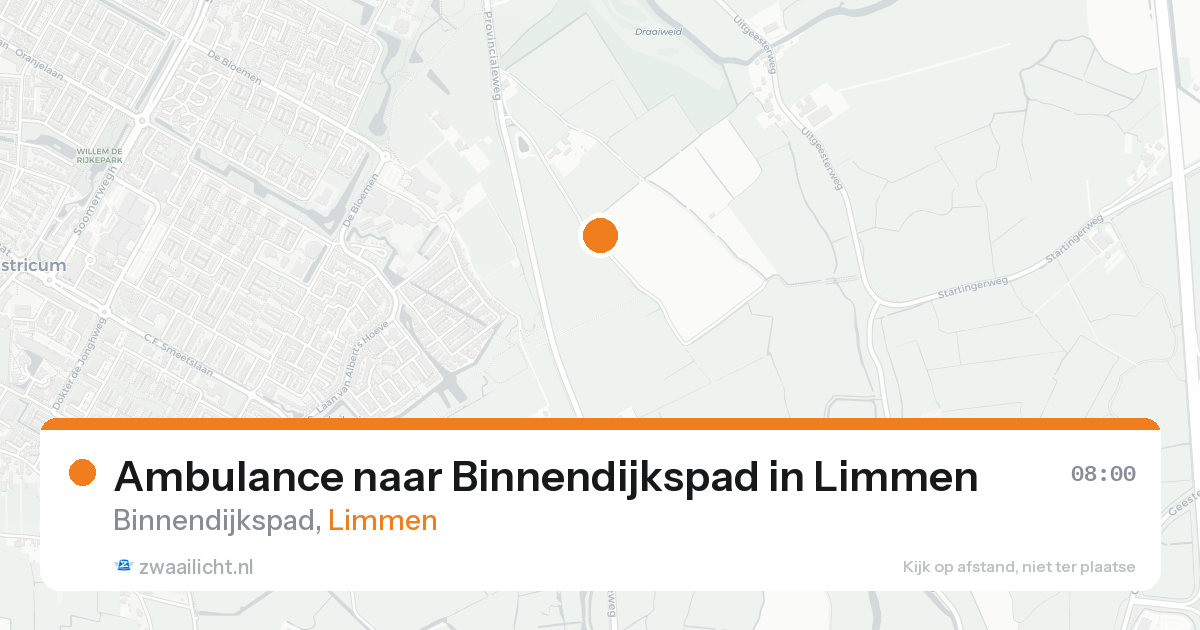Ambulance naar Binnendijkspad in Limmen — 24 aug 2026