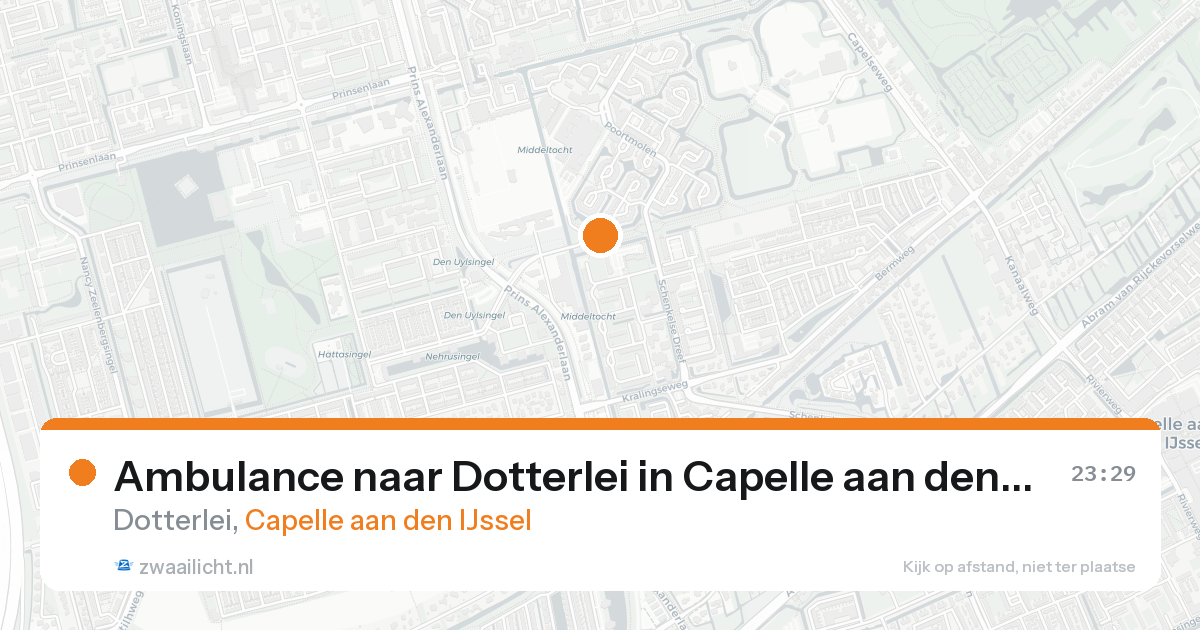 Ambulance naar Dotterlei in Capelle aan den IJssel — 2 jun 2026