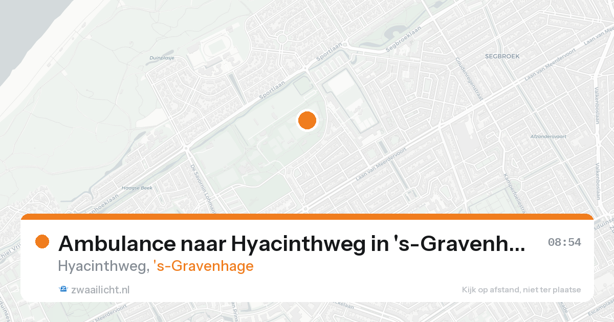 Ambulance naar Hyacinthweg in 's-Gravenhage — 17 aug 2026