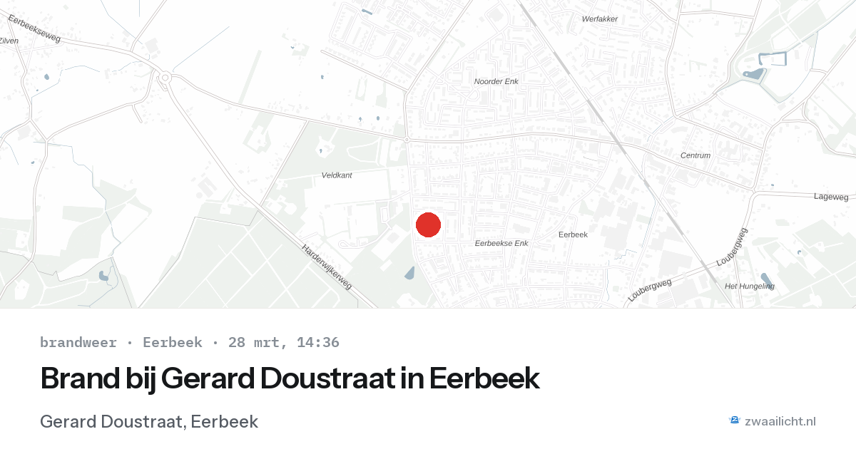 Brand bij Gerard Doustraat in Eerbeek — 2 feb 2026