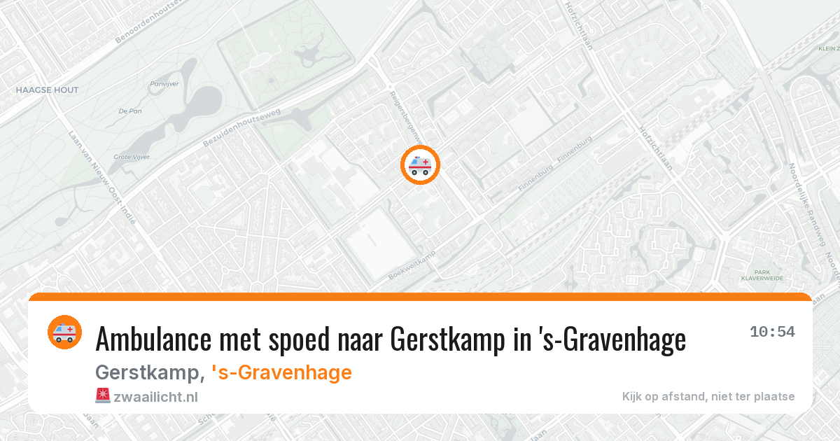 Ambulance met spoed naar Gerstkamp in 's-Gravenhage — 29 jul 2026