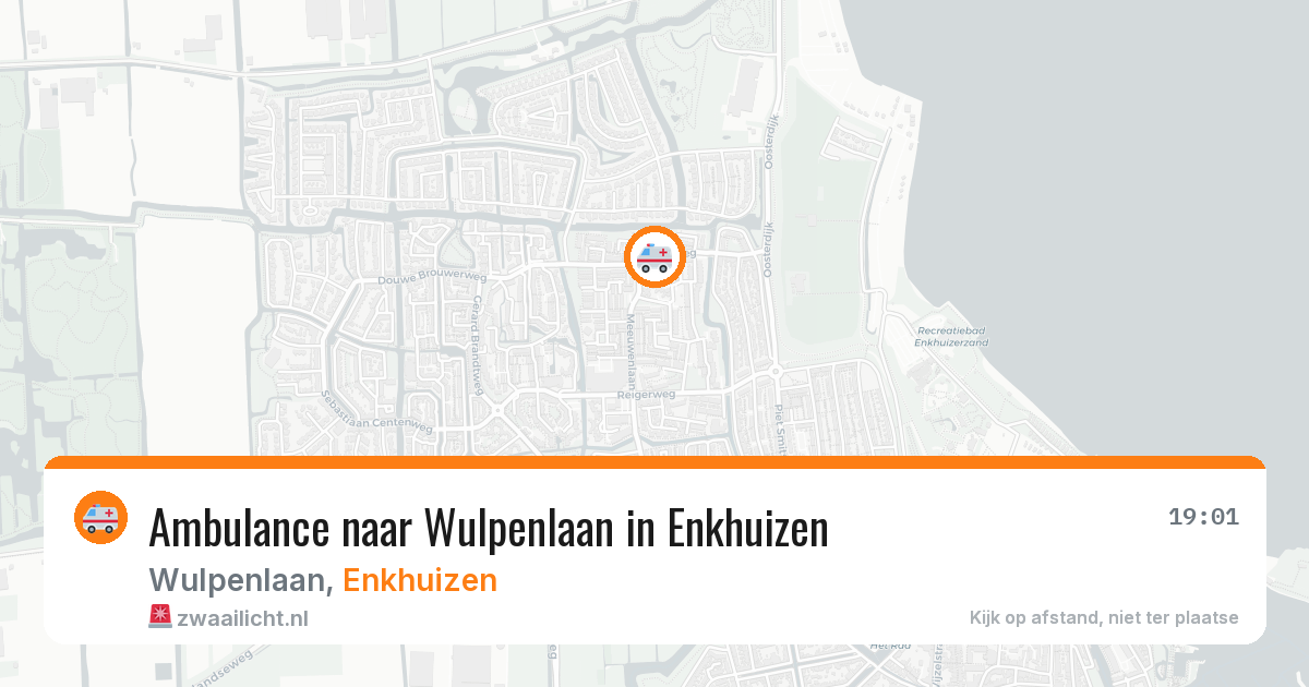 Ambulance naar Wulpenlaan in Enkhuizen — 20 jan 2026