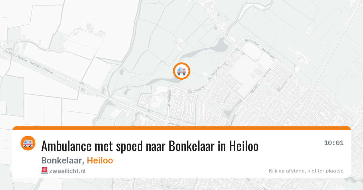 Ambulance met spoed naar Bonkelaar in Heiloo — 19 apr 2026