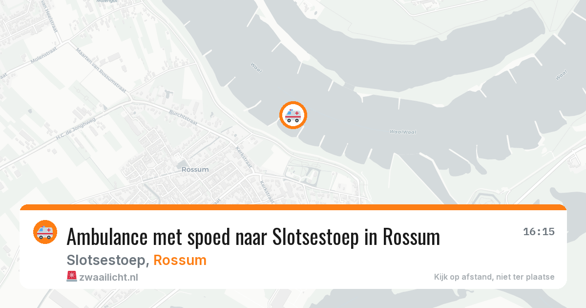 Ambulance met spoed naar Slotsestoep in Rossum — 6 apr 2026