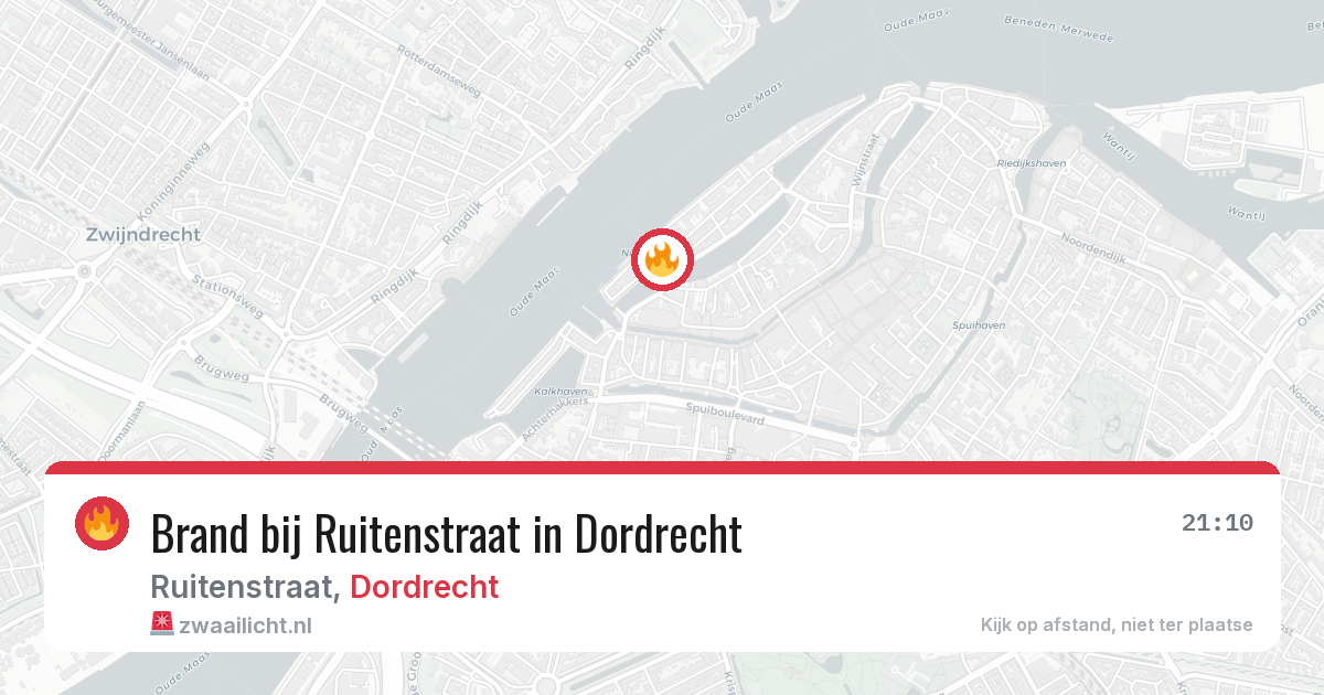 Brand bij Ruitenstraat in Dordrecht — 25 jun 2026