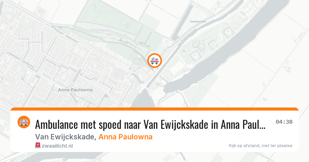Ambulance met spoed naar Van Ewijckskade in Anna Paulowna — 26 jul 2026
