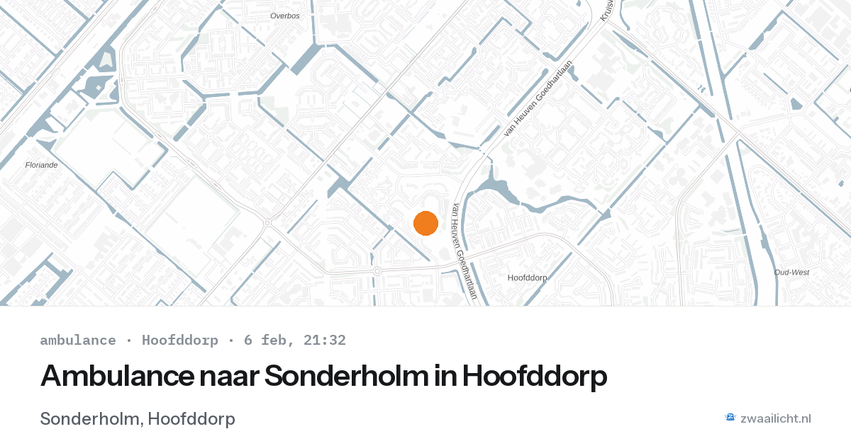 Ambulance naar Sonderholm in Hoofddorp — 6 feb 2026