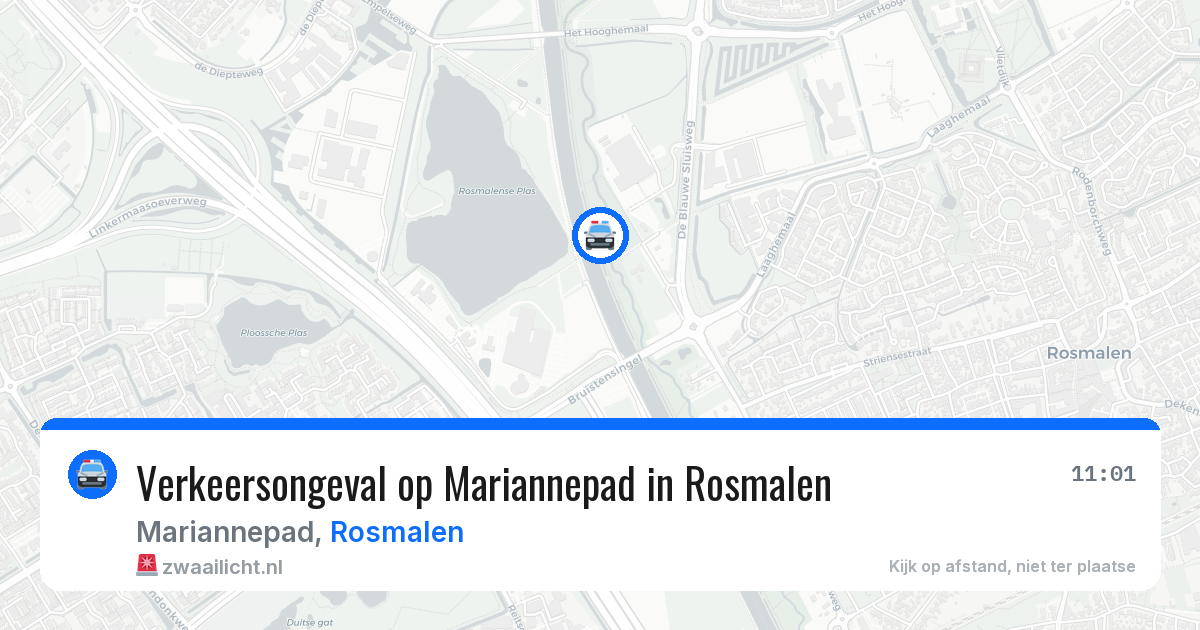 Verkeersongeval op Mariannepad in Rosmalen — 8 apr 2026