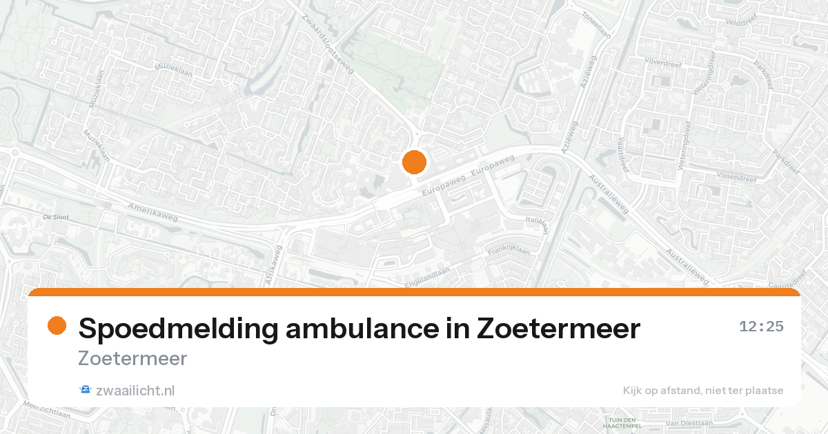 Spoedmelding ambulance in Zoetermeer — 10 mei 2026