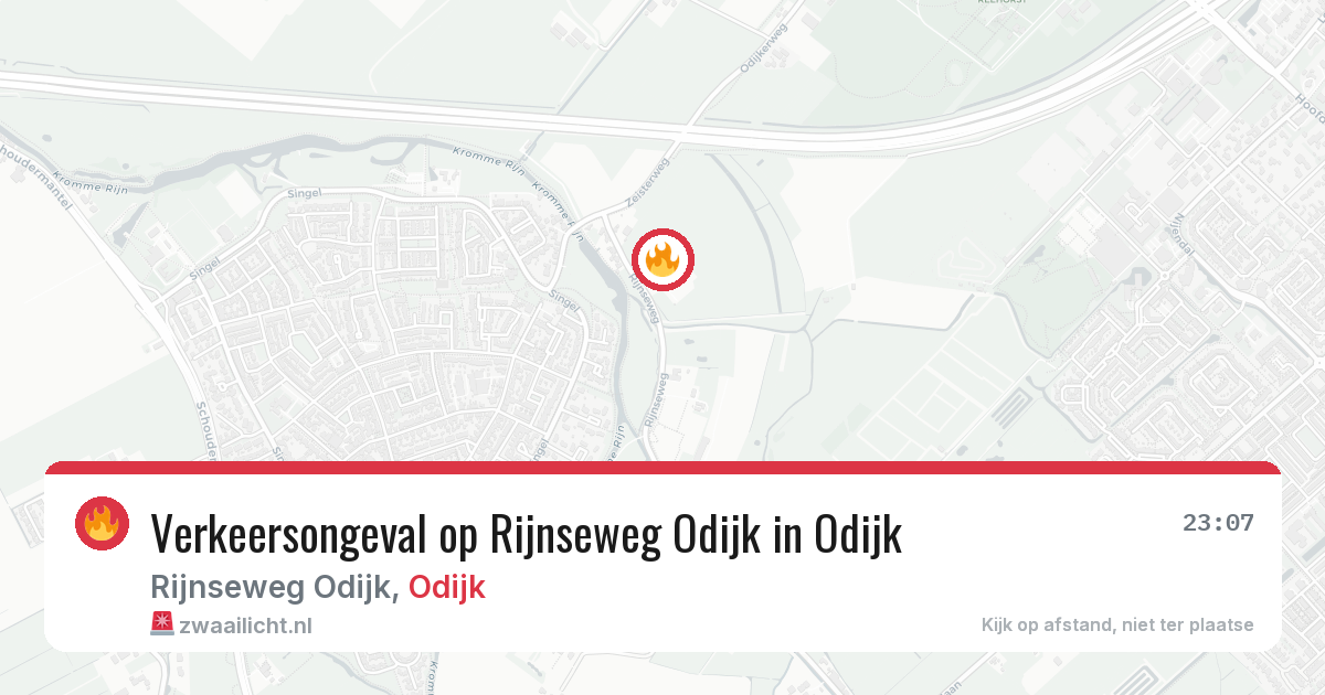 Verkeersongeval op Rijnseweg Odijk in Odijk — 19 jun 2026