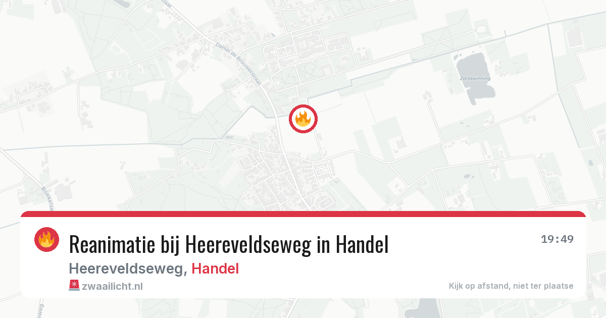 Reanimatie bij Heereveldseweg in Handel — 8 mei 2026