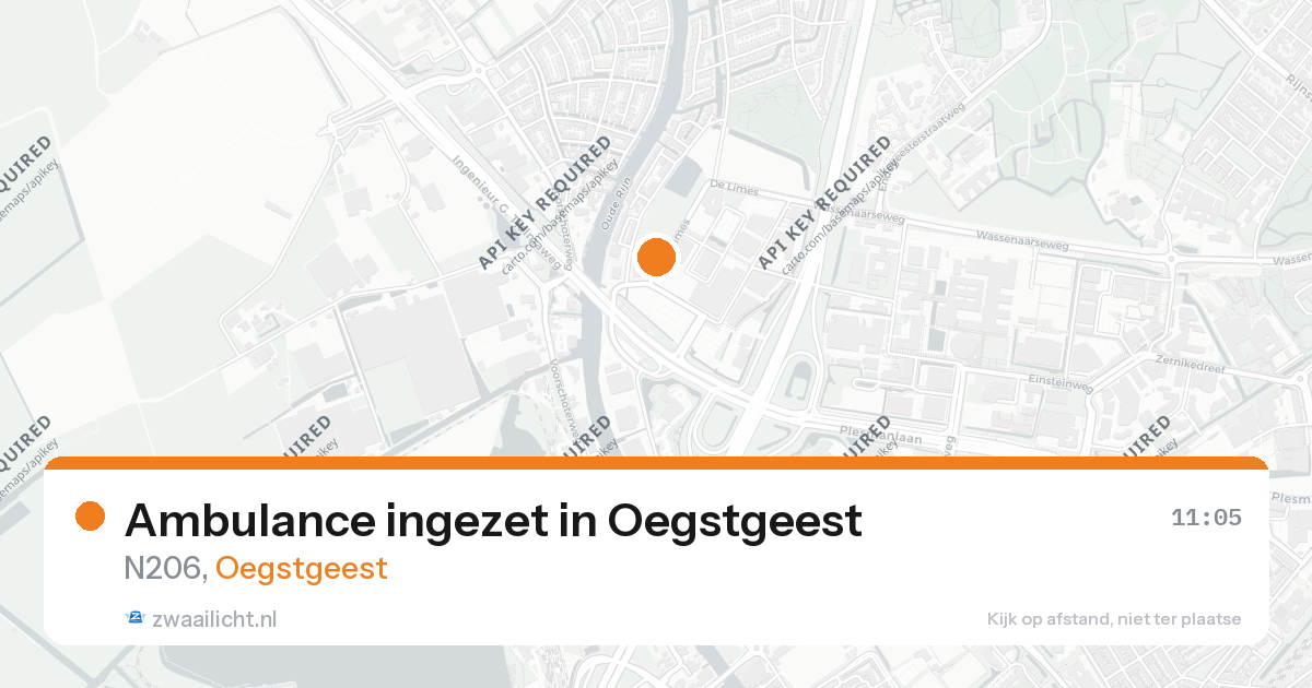 Ambulance ingezet in Oegstgeest — 26 aug 2026