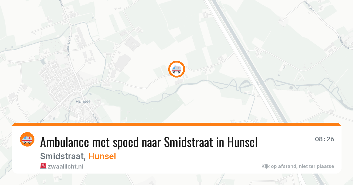 Ambulance met spoed naar Smidstraat in Hunsel — 15 mrt 2026