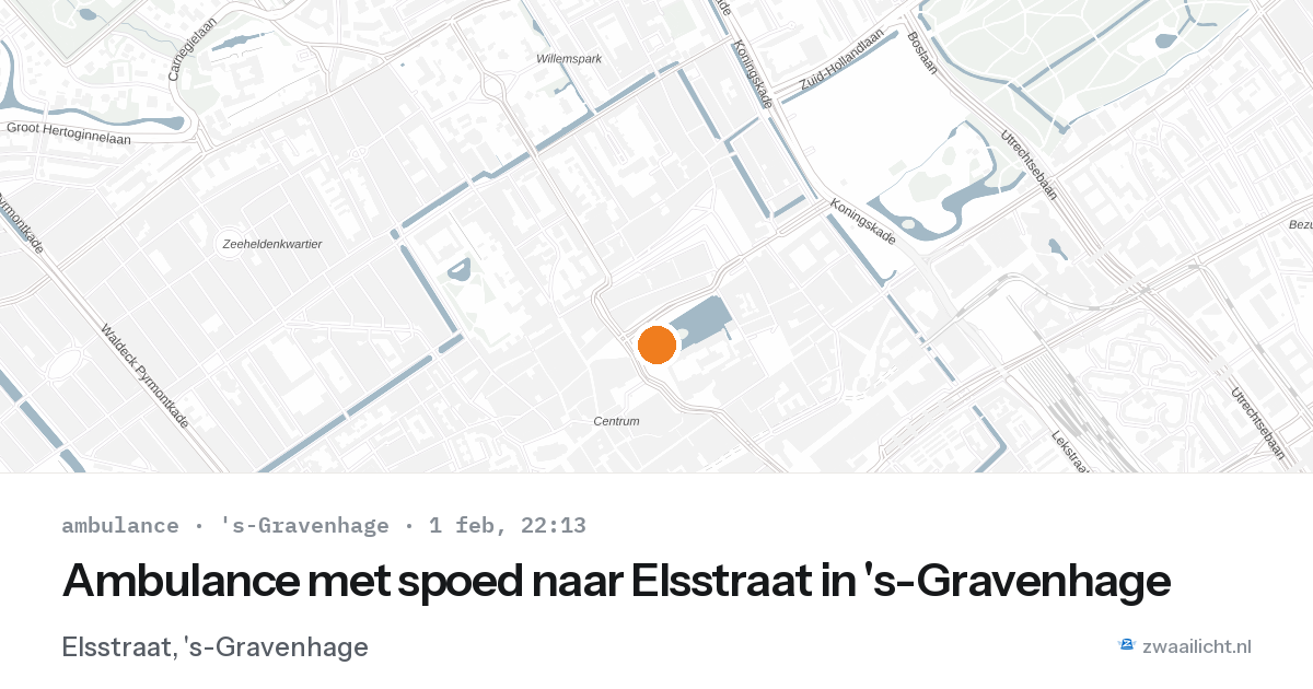 Ambulance met spoed naar Elsstraat in 's-Gravenhage — 1 feb 2026