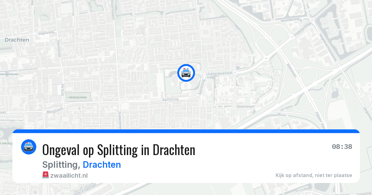 Ongeval op Splitting in Drachten — 19 jun 2026