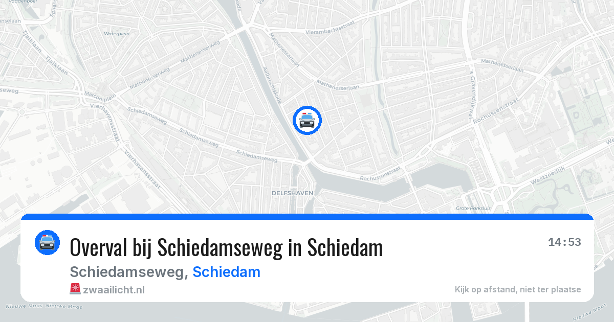Overval bij Schiedamseweg in Schiedam — 24 feb 2026