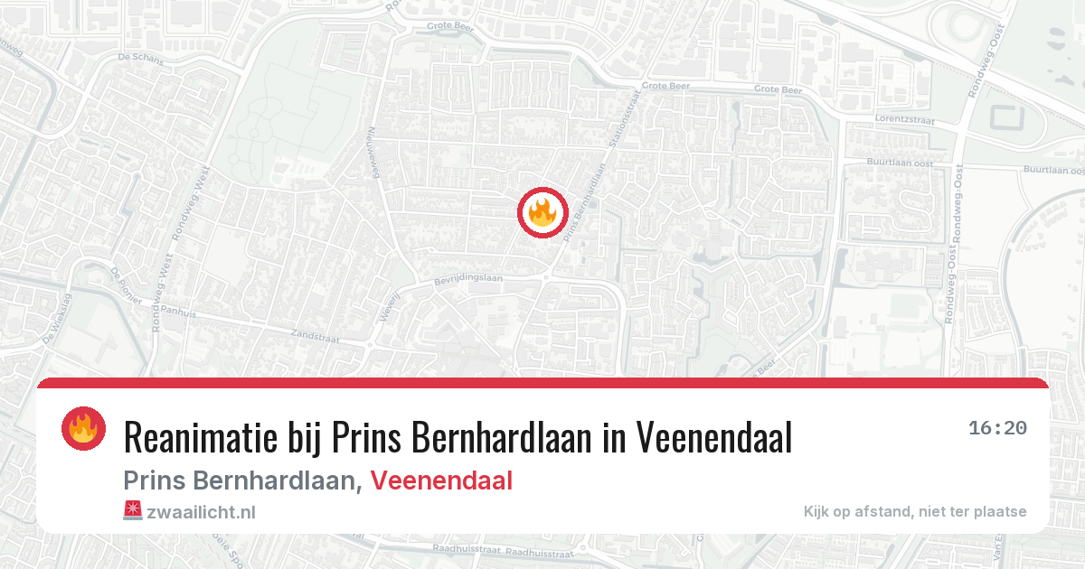 Reanimatie bij Prins Bernhardlaan in Veenendaal — 5 feb 2026