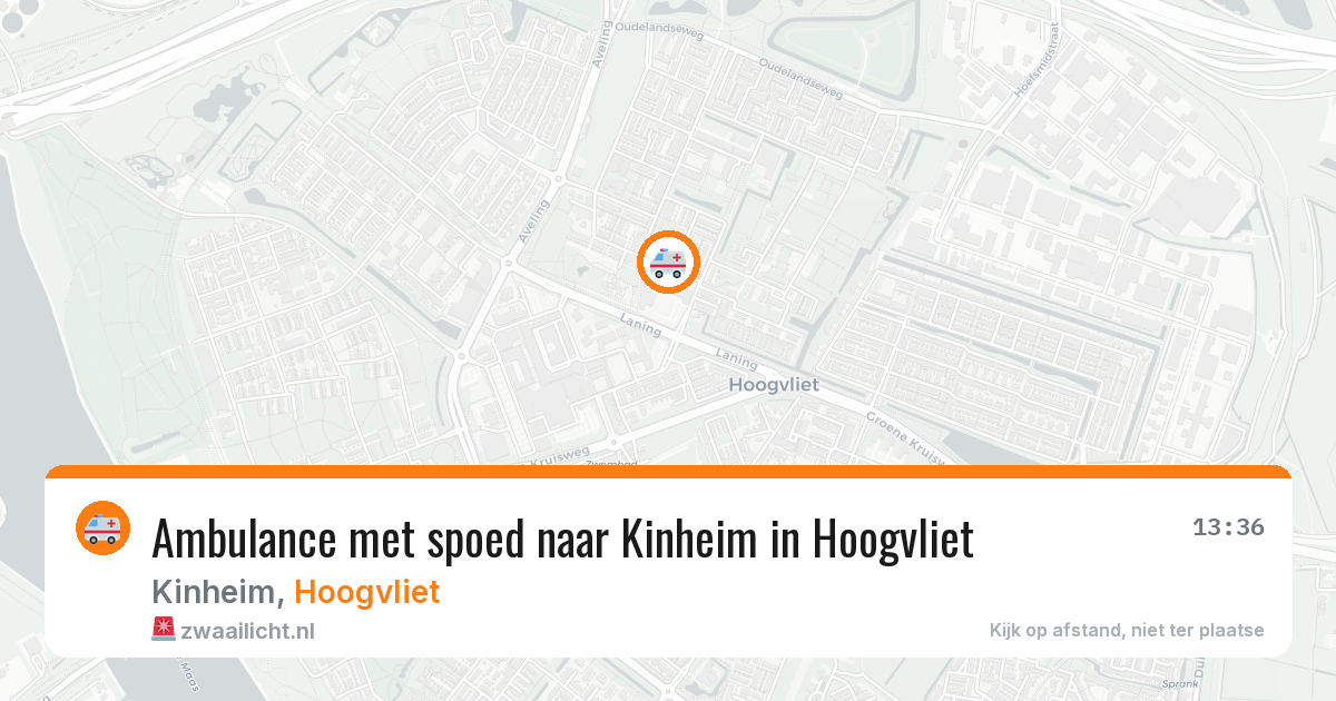 Ambulance met spoed naar Kinheim in Hoogvliet — 2 jul 2026