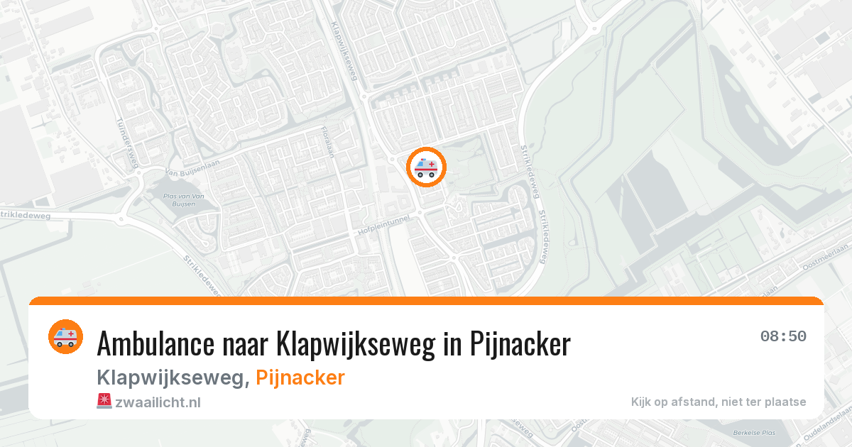 Ambulance naar Klapwijkseweg in Pijnacker — 13 mei 2026