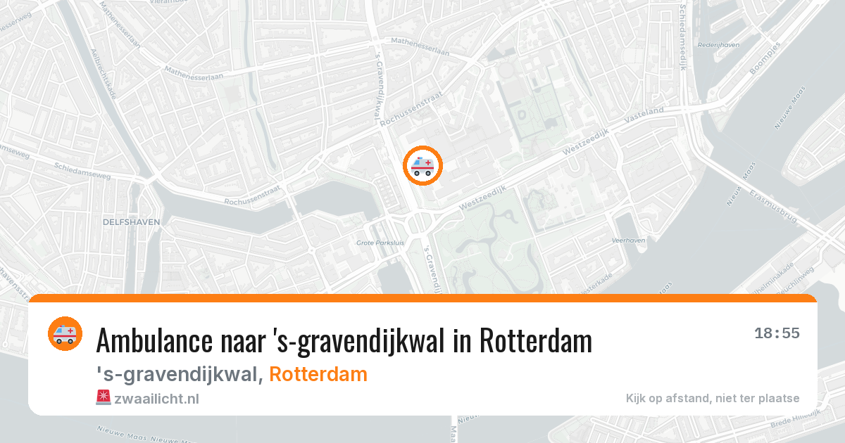 Ambulance naar 's-gravendijkwal in Rotterdam — 26 apr 2026