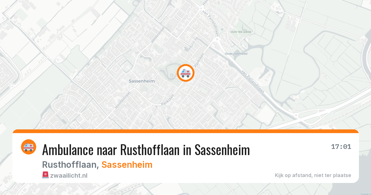 Ambulance naar Rusthofflaan in Sassenheim — 11 jun 2026