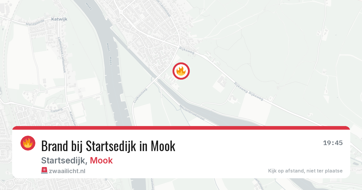 Brand bij Startsedijk in Mook — 8 jun 2026