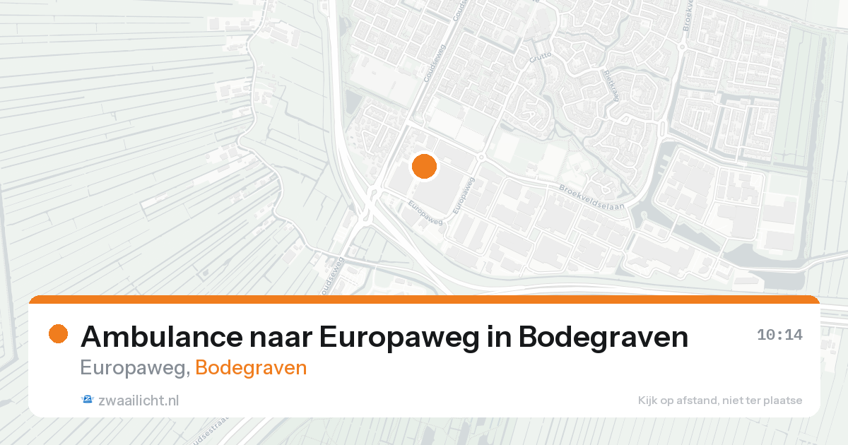 Ambulance naar Europaweg in Bodegraven — 7 feb 2026