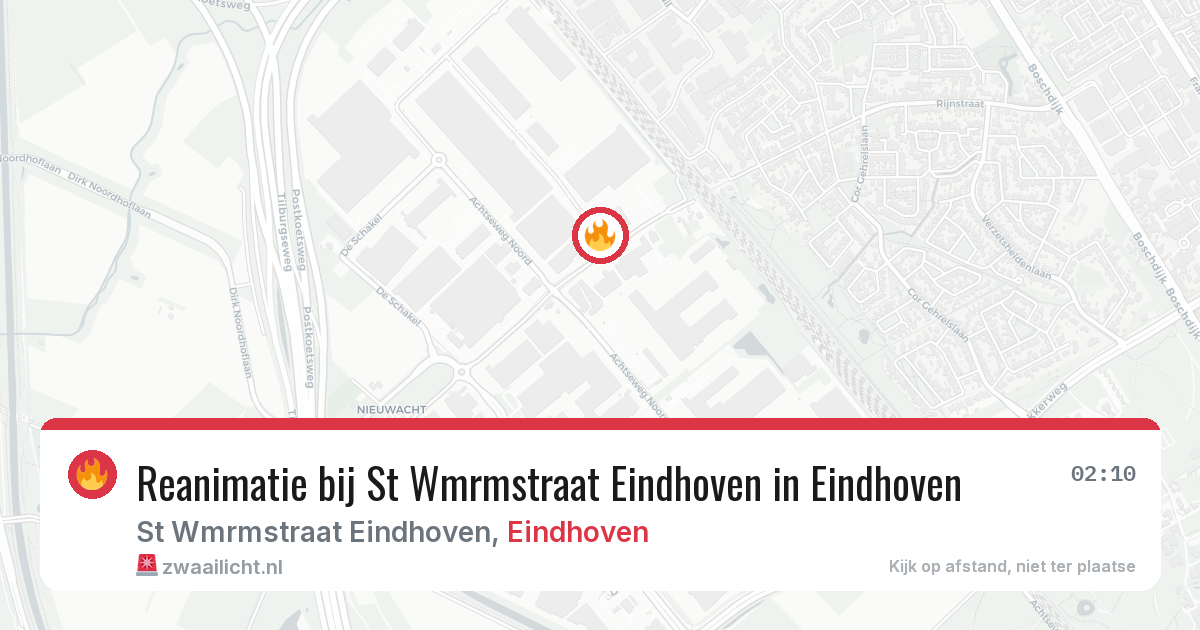 Reanimatie bij St Wmrmstraat Eindhoven in Eindhoven — 18 apr 2026