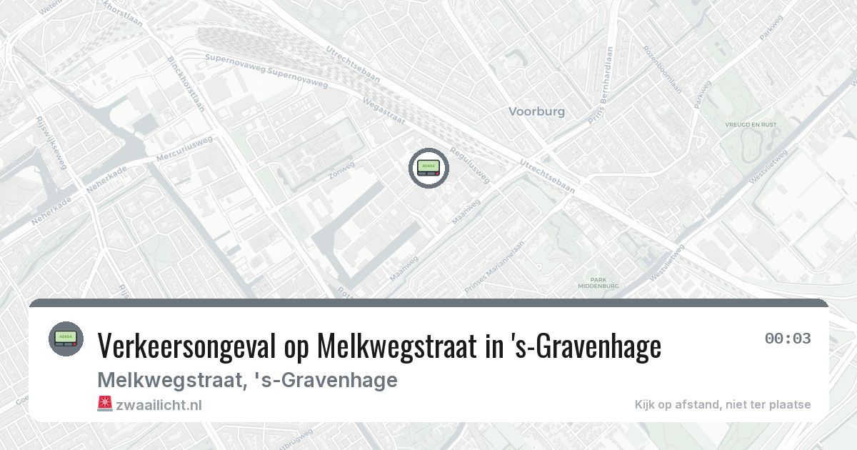 Verkeersongeval op Melkwegstraat in 's-Gravenhage — 28 feb 2026