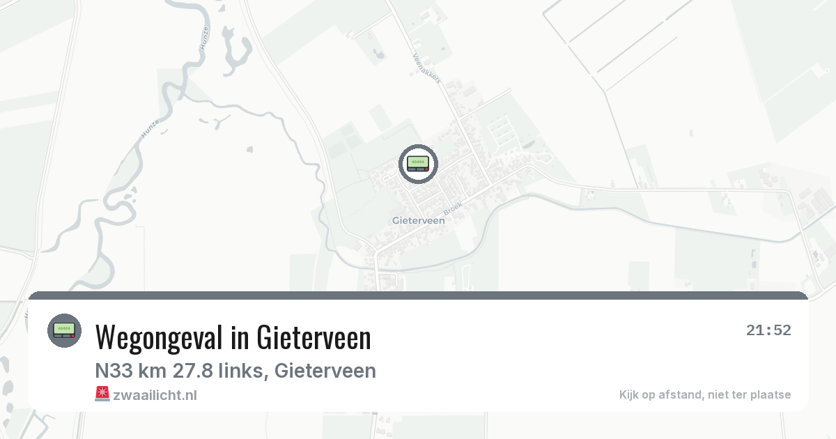 Wegongeval in Gieterveen — 27 feb 2026