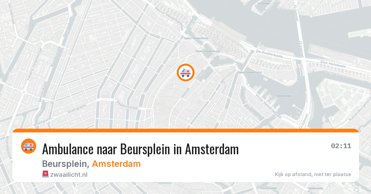 Ambulance naar Beursplein in Amsterdam — 23 mei 2026