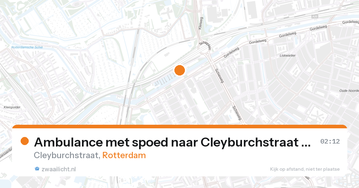 Ambulance met spoed naar Cleyburchstraat in Rotterdam — 1 feb 2026