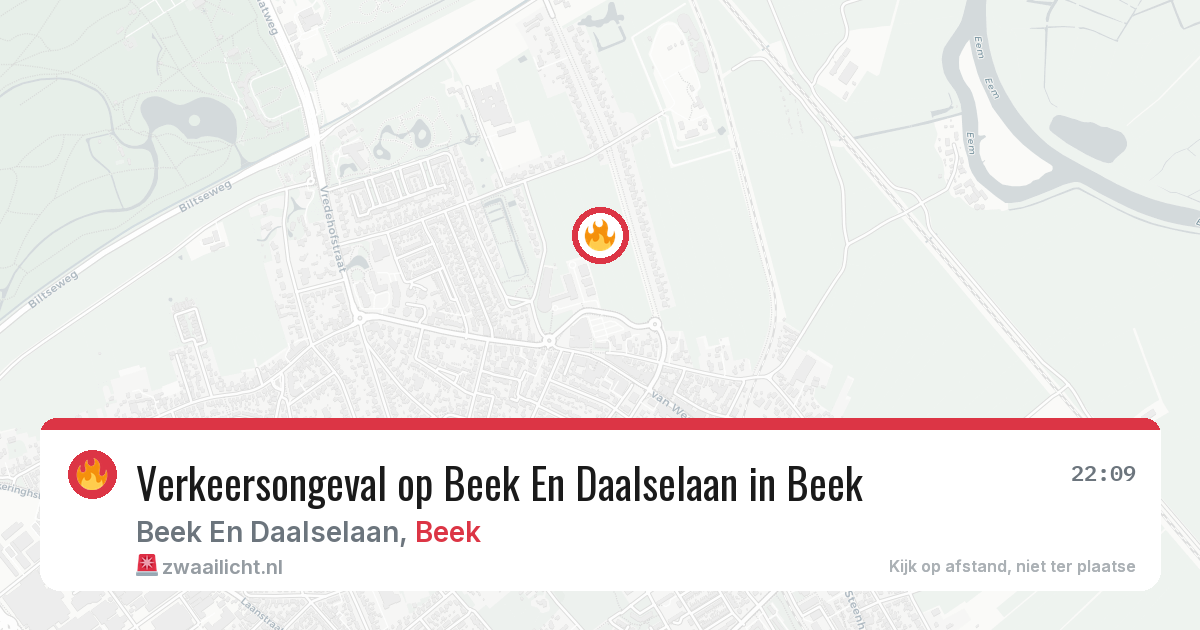 Verkeersongeval op Beek En Daalselaan in Beek — 13 aug 2026