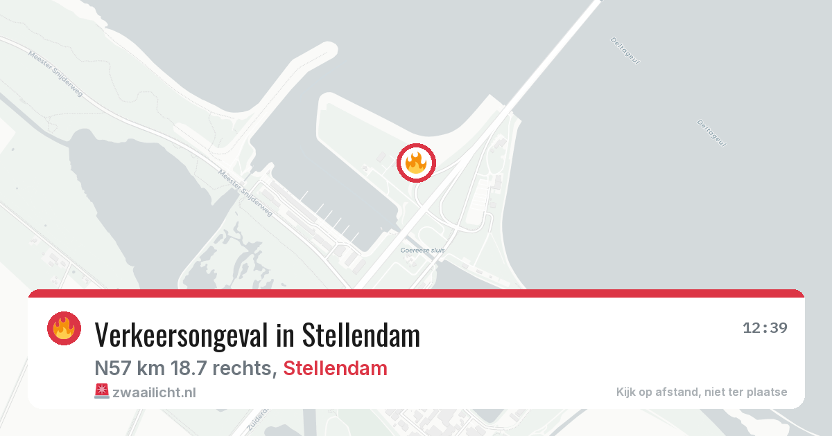 Verkeersongeval in Stellendam — 13 aug 2026
