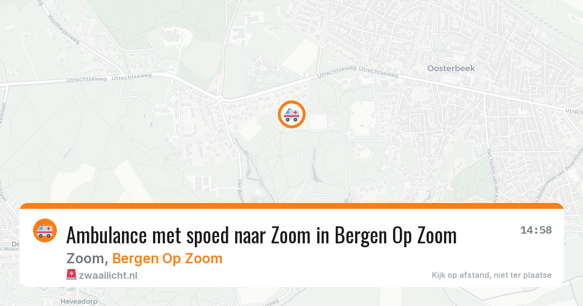 Ambulance met spoed naar Zoom in Bergen Op Zoom — 30 jan 2026