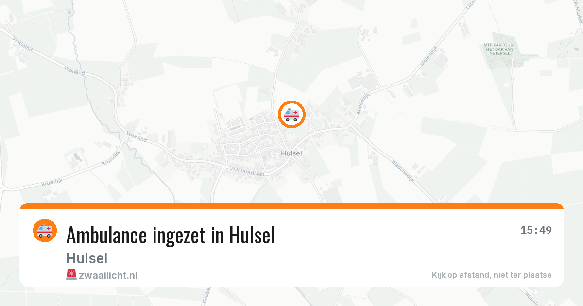 Ambulance ingezet in Hulsel — 5 feb 2026