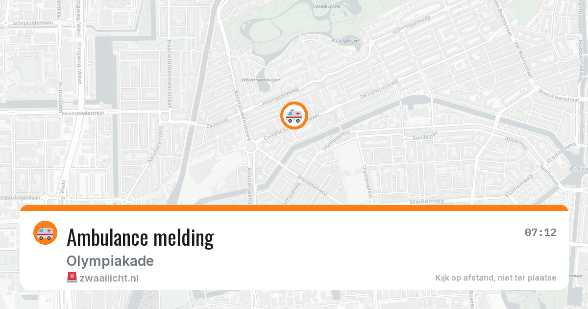 Ambulance melding — 27 apr 2026