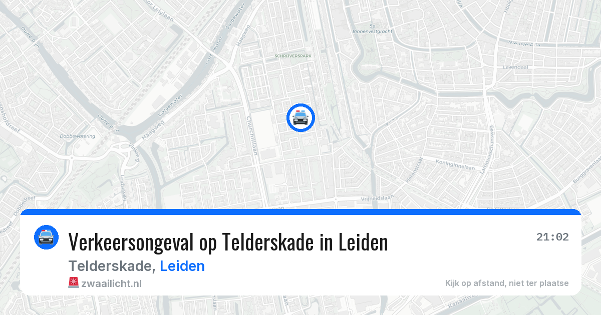 Verkeersongeval op Telderskade in Leiden — 5 aug 2026