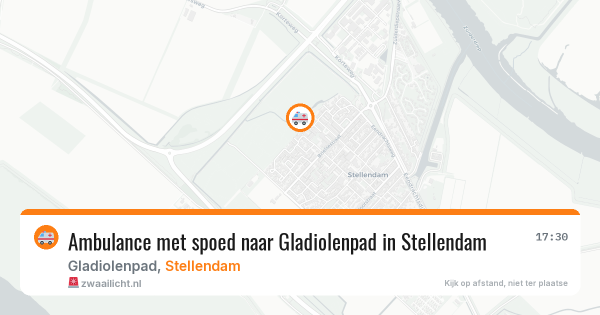 Ambulance met spoed naar Gladiolenpad in Stellendam — 7 jul 2026