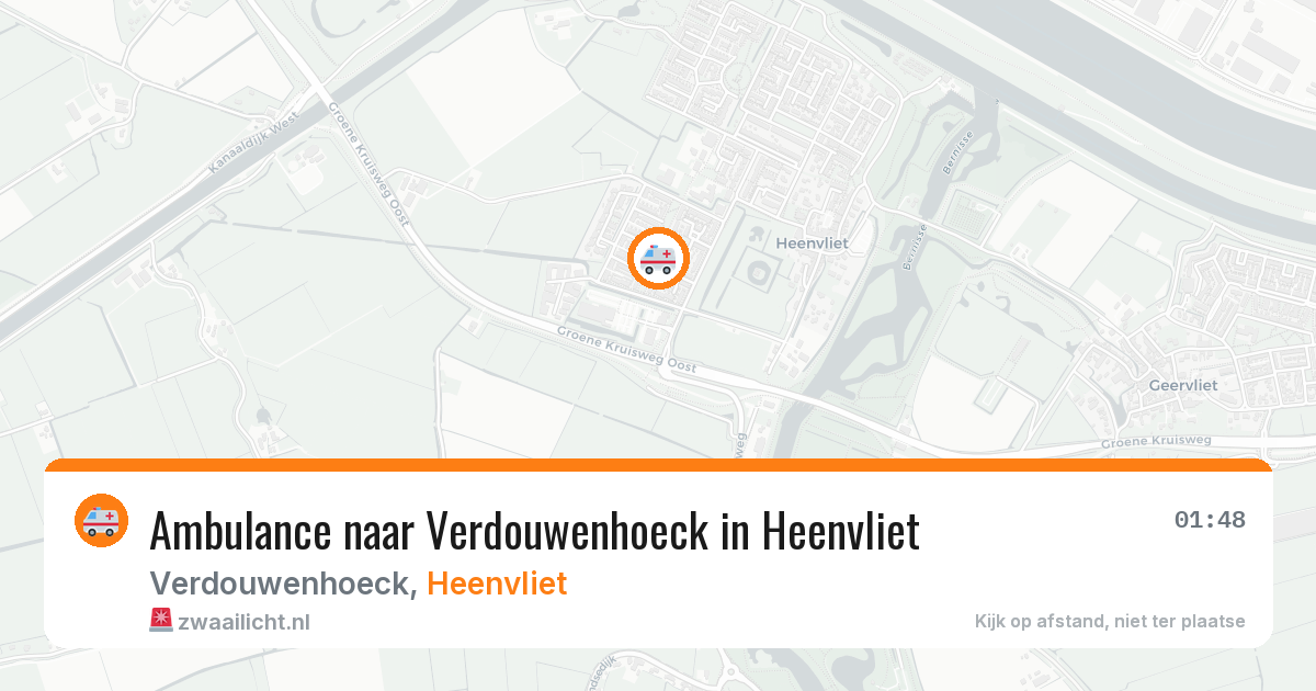 Ambulance naar Verdouwenhoeck in Heenvliet — 22 mei 2026