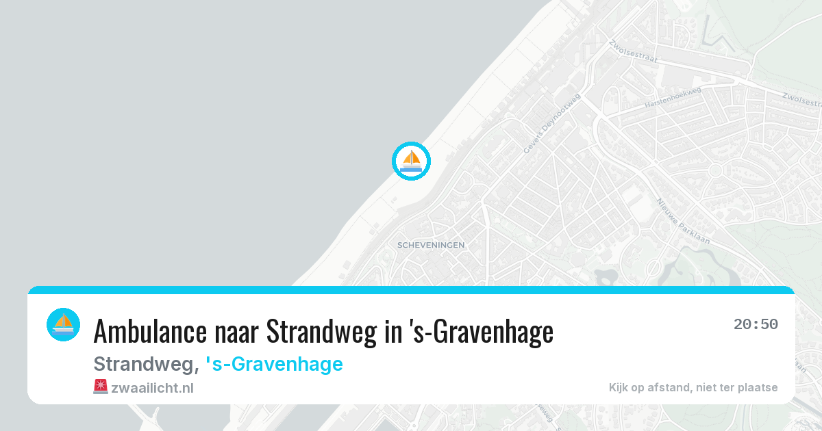 Ambulance naar Strandweg in 's-Gravenhage — 12 aug 2026