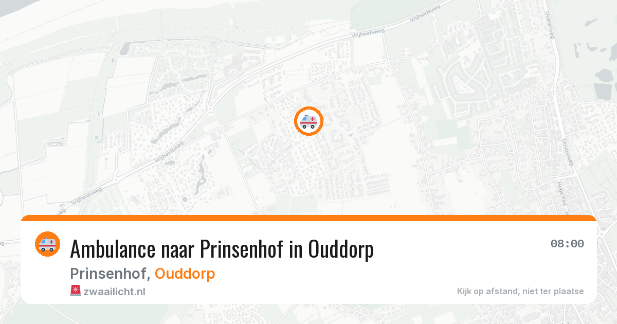 Ambulance naar Prinsenhof in Ouddorp — 22 mrt 2026