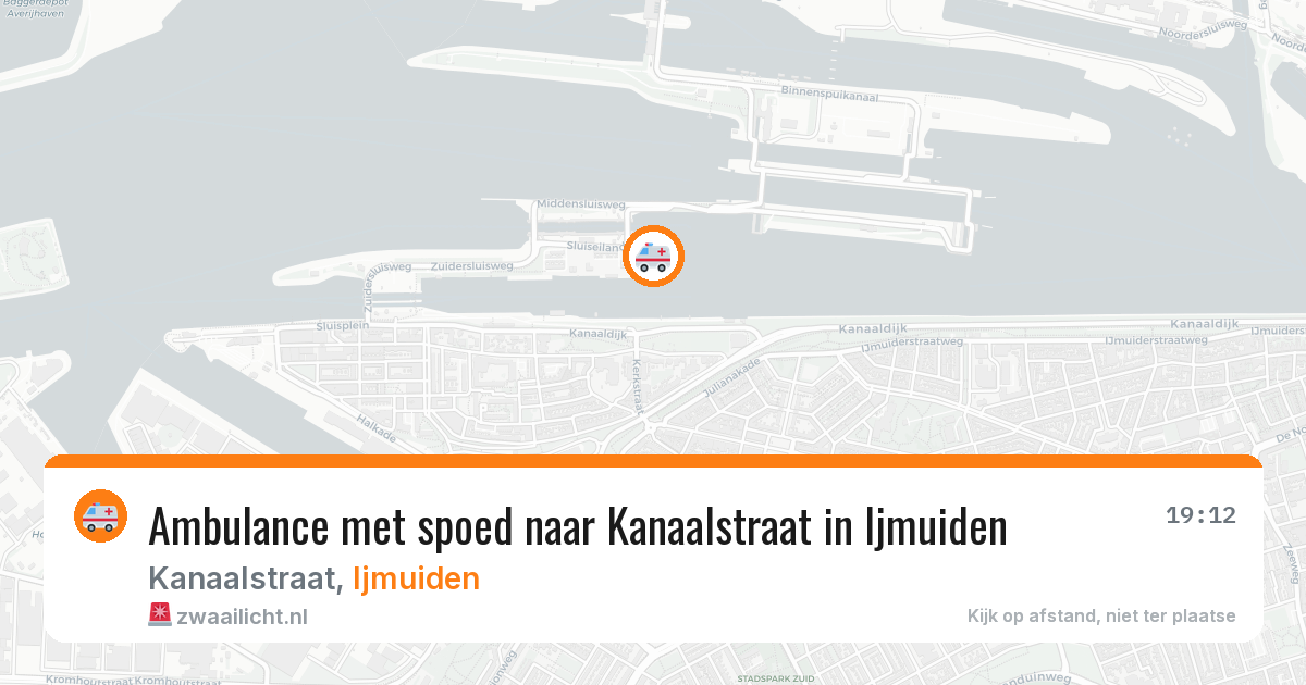 Ambulance met spoed naar Kanaalstraat in Ijmuiden — 10 jul 2026