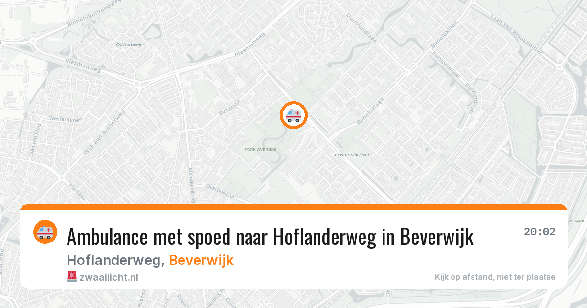 Ambulance met spoed naar Hoflanderweg in Beverwijk — 17 mrt 2026
