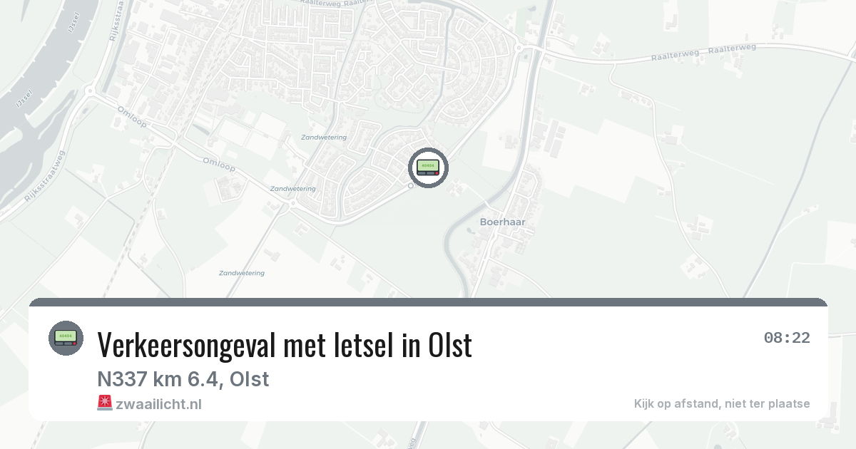 Verkeersongeval met letsel in Olst — 18 mrt 2026