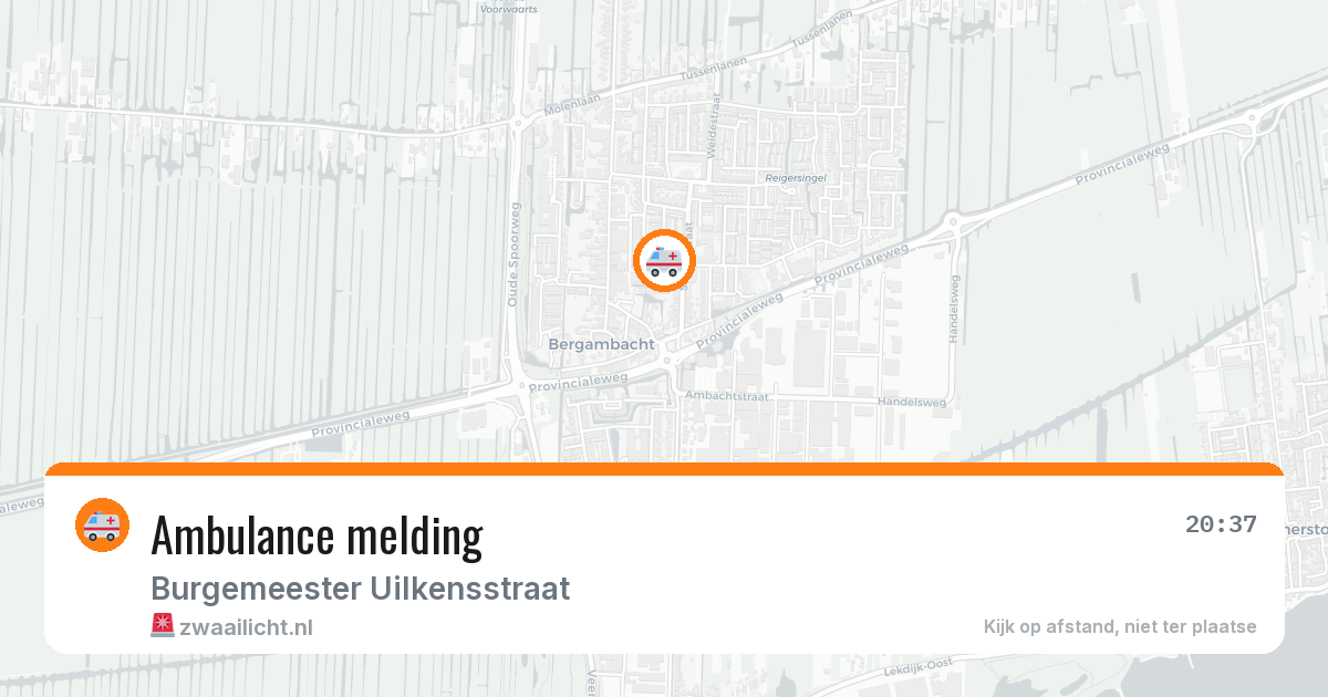 Ambulance melding — 24 mei 2026
