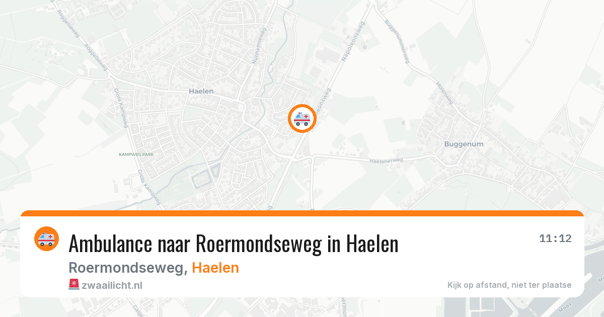 Ambulance naar Roermondseweg in Haelen — 26 jul 2026