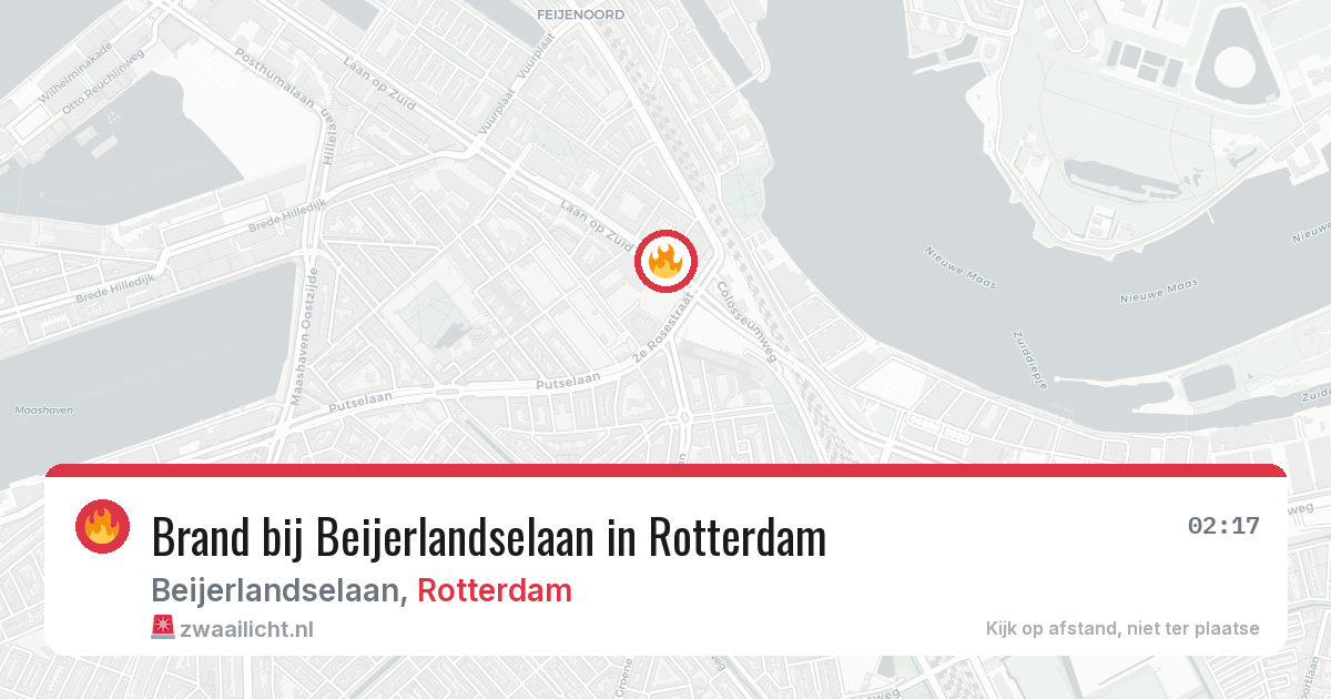 Brand bij Beijerlandselaan in Rotterdam — 30 mrt 2026