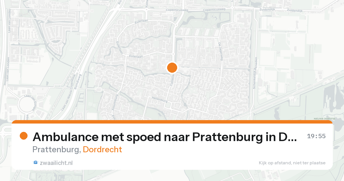 Ambulance met spoed naar Prattenburg in Dordrecht — 31 jan 2026